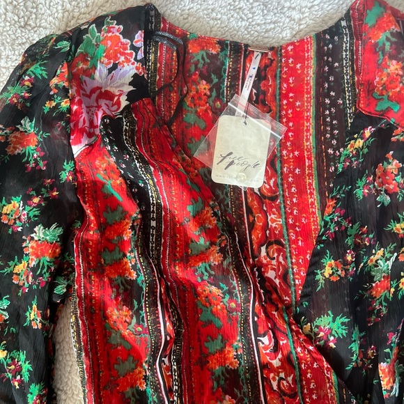 NWT Free People Magic Hour Wrap Top - Picture 4 of 10